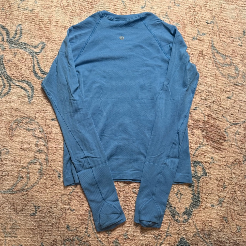 Lululemon Swiftly Relaxed Long-Sleeve Shirt Pool Side Blue (Hip Length)